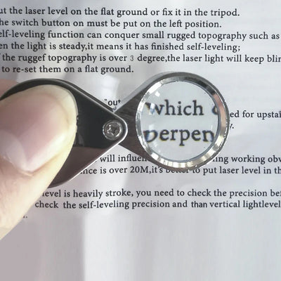 10-30X Pocket Loupe Magnifier Jewelry Magnifying Glass Foldable Diamond Lupa Triplet Jewelers Eye Glass Tool Reading Magnifier - Smarsty