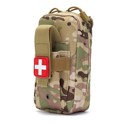 Tactical MOLLE Medical Pouch, Rip-Away EMT First Aid Pouch IFAK Trauma Kit Everyday Carry Survival Bag Include Cross Patch by Smarsty
