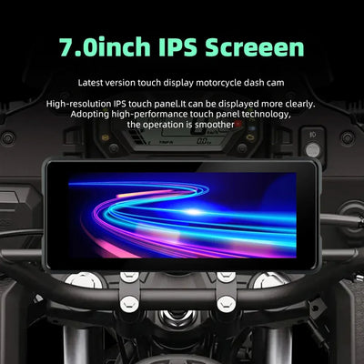 7 Inch Motorcycle GPS Navigation With Wireless CarPlay IP67 - Smarsty