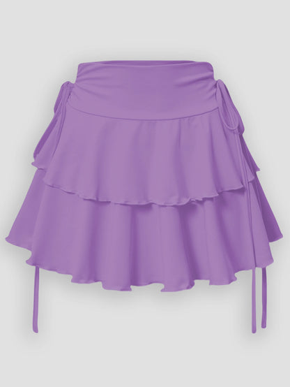 2025 New Solid Color Skirt Women Summer Fashion Outdoor Versatile High Waist Slim Fit Elastic Waist Short Skirt Goods In Stock - Smarsty