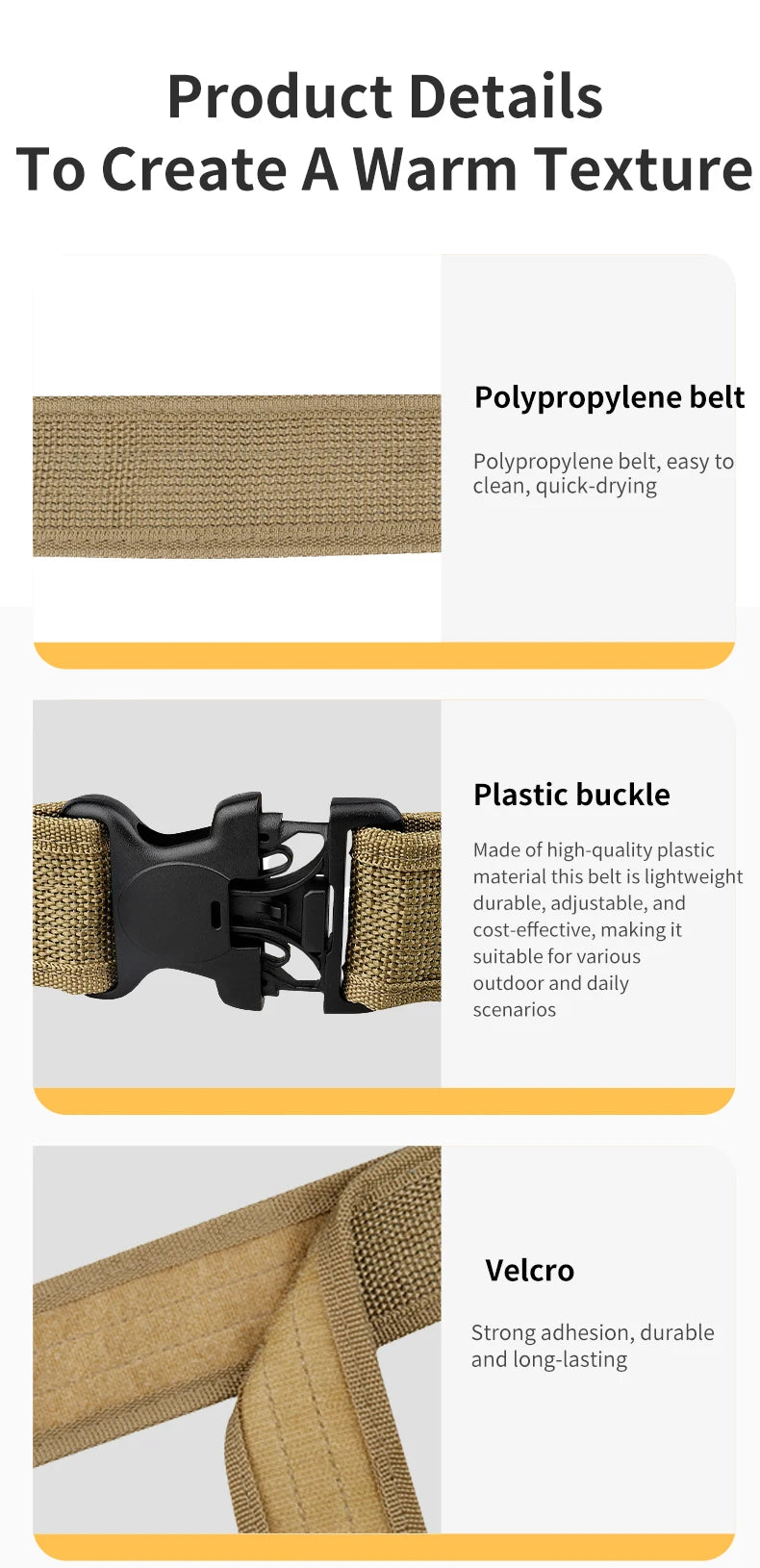 Quick Release Tactical Belt for Men Durable Outdoor Combat Belt - Smarsty