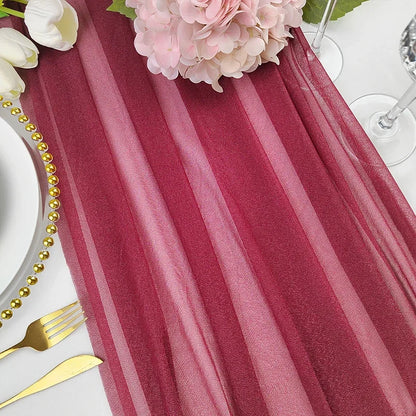 Chiffon Table Runner for Elegant Wedding and Party Decor - Smarsty