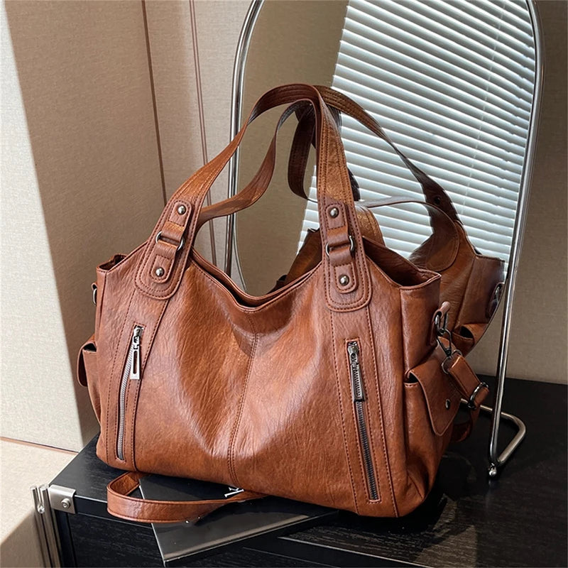 PU Leather Shoulder Bag With Soft Interior For Women - Smarsty