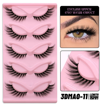 GROINNEYA Winged Cat Eye Faux Mink Lashes - Smarsty