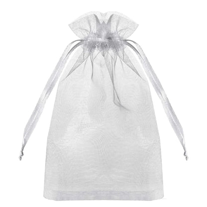 50 Pcs Pink Organza Drawstring Bags for Jewelry Packaging - Smarsty