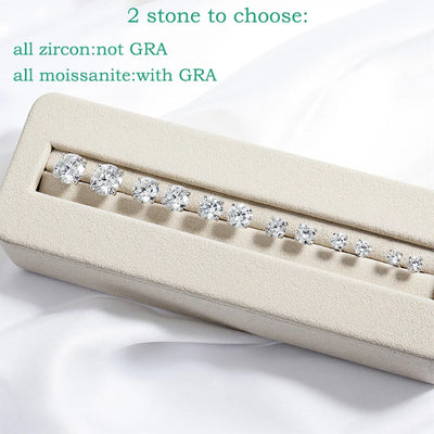 GRA Certified Moissanite Stud Earrings Sterling Silver - Smarsty