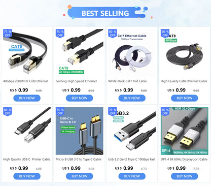 White Black Cat7 Flat Cable Ethernet Cat 7 6 20m 15m 10m 8m 5m RJ45 Network Cable Cat7 Patch Cord for Router Modem RJ 45 Lan Cab - Smarsty
