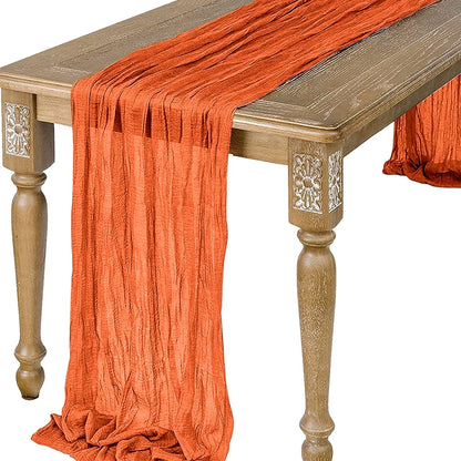 Semi-Sheer Gauze Table Runner for Vintage Weddings - Smarsty