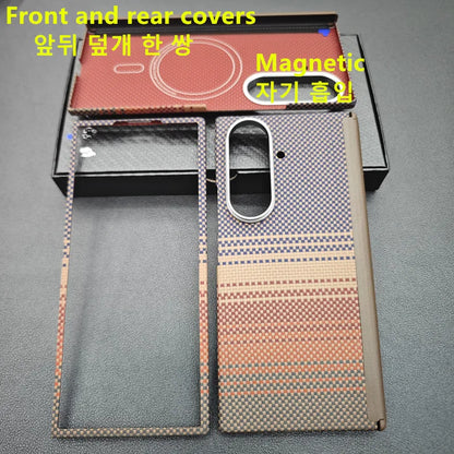 Aramid Magnetic Case For Z Fold 7 Carbon Fiber MagSafe - Smarsty