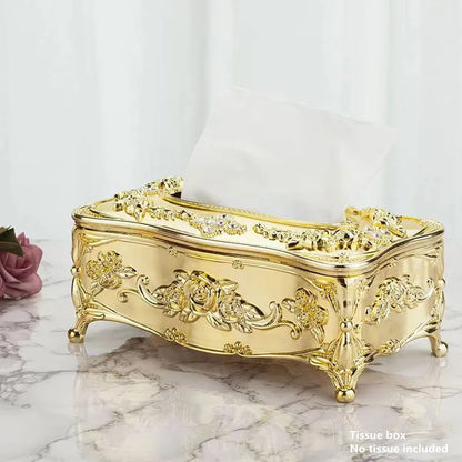 European tissue box, high-end hotel restaurant napkin extraction box, kitchen and living room tabletop tissue storage box