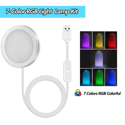 For Bambu Lab Led Lamp Kit Adjustable Light Kit Led Light Parts Hardware DIY Model white /cold/warm light Without Lamp shell 001 - Smarsty