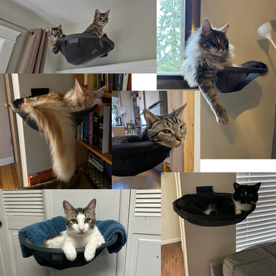 Wall Mounted Cat Hammock Bed with Breathable Design - Smarsty
