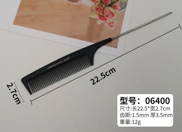 Professional Stainless Steel Hair Tail Comb for Salon Styling - Smarsty