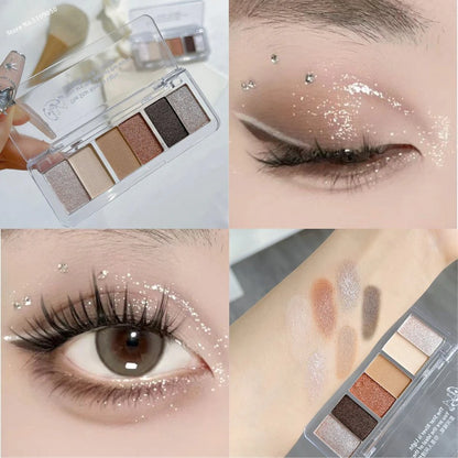 Glitter Eyeshadow Palette Brightening Waterproof Matte Finish - Smarsty
