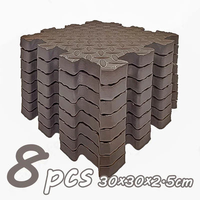 8Pcs/2.5cm Thick Nonslip Baby Crawling Play Mat Soundproof Puzzle Gym Mat for Children's Room and Eco-Friendly Puzzle Mat by Smarsty
