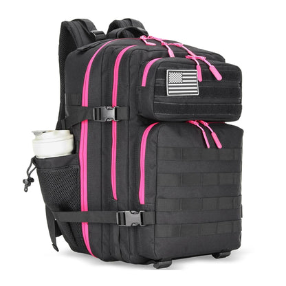LHI 45L Tactical Backpack for Men and Women Large Athlete Gym Bag Outdoor Sports Hiking Survival Rucksack with Bottle Holder - Smarsty