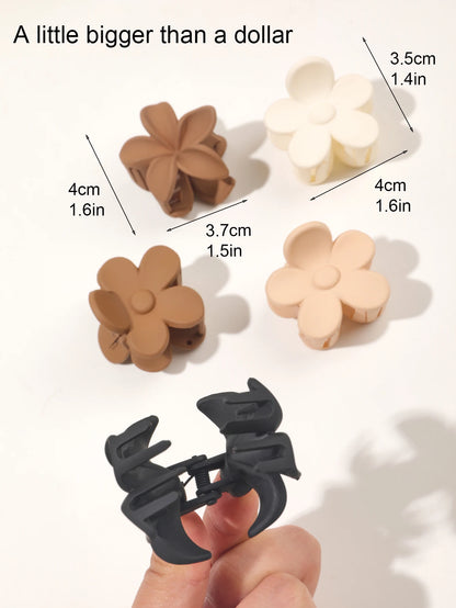 Small Flower Hair Claw Clips For Thin Hair Secure Hold - Smarsty