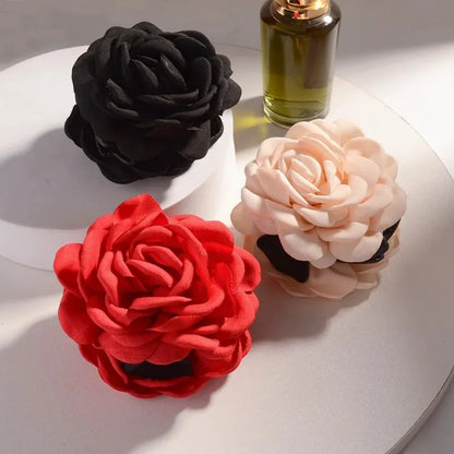 16 Color Rose Flower Hair Claw Clips Medium Secure Grip - Smarsty