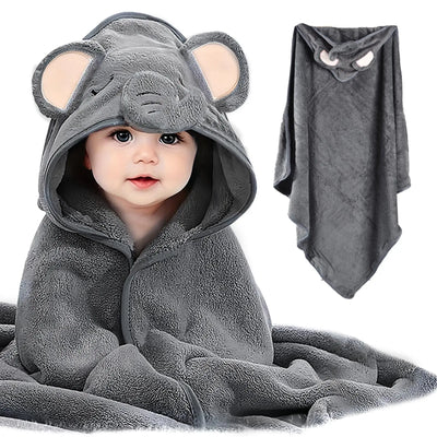 2PCS/Set Hooded Baby Towels,Soft Baby Towels for Newborns,Toddlers, and Kids,32x32 in Baby Towel with Hood