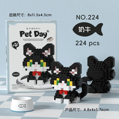 Animal Small Particle Dog Cat  Mini Building Blocks DIY Assembly Brick Sets Educational Toys for Kid 10 To 12 Year Birthday Gift - Smarsty
