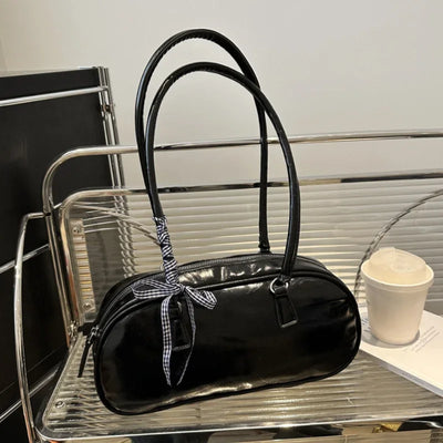 Large Capacity Silver Women Shoulder Bag Daily Use Casual - Smarsty