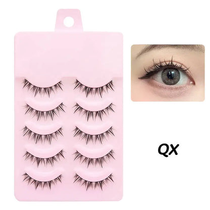 DINGSEN 5 Pairs Soft Natural Long False Eyelashes - Smarsty