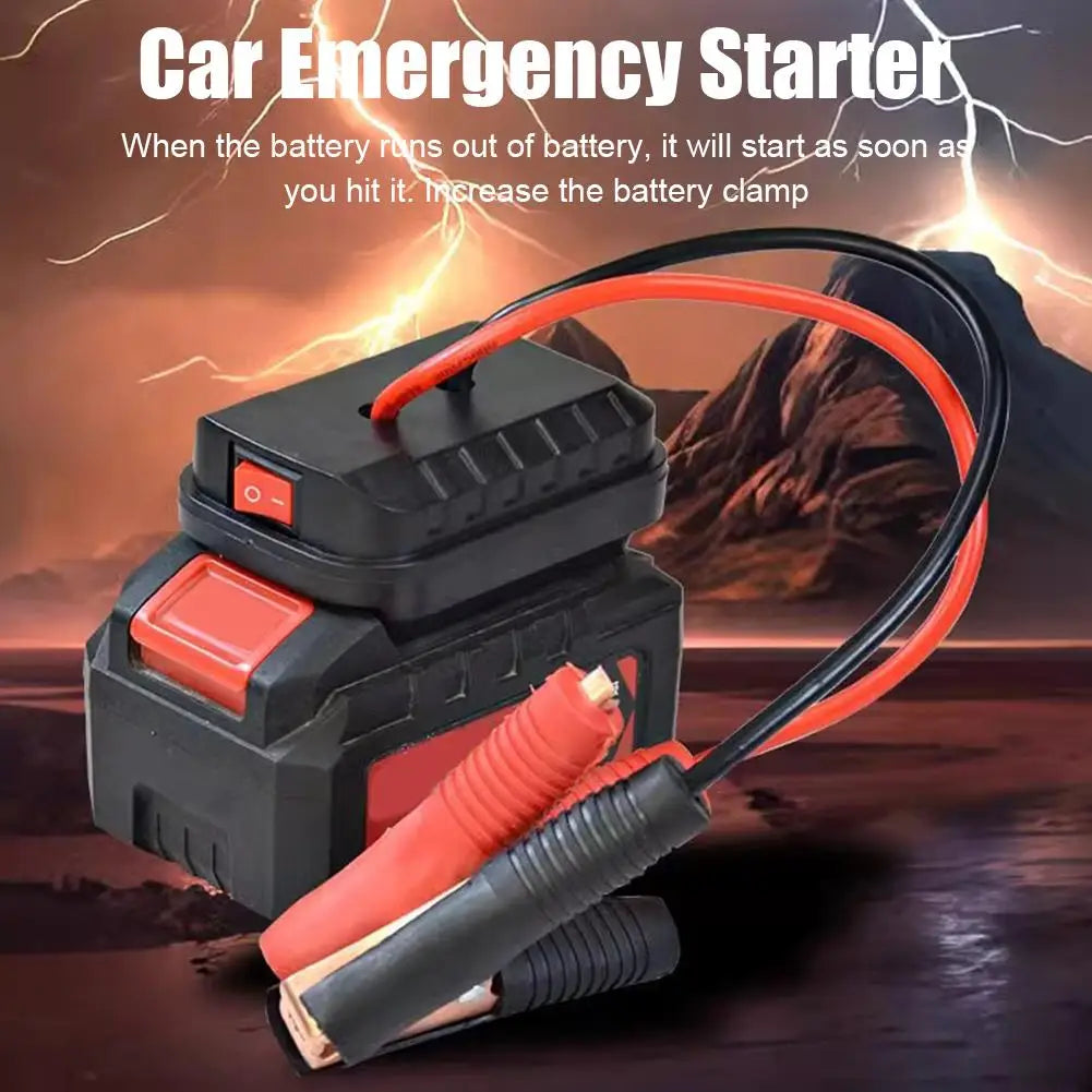 Car Lithium Battery Converter Charger Clip Auto Igniter Jump Starter For Makita Booster Cable Adapter Emergency Power DIY Tools - Smarsty