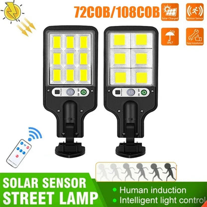 Powerful LED Solar Outdoor Wall Lamp with Motion Sensor - Smarsty