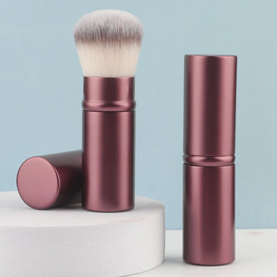 Retractable Makeup Brush with Aluminum Handle for Easy Application - Smarsty