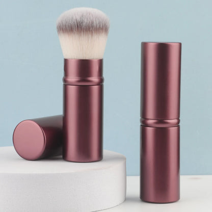 Retractable Makeup Brush with Aluminum Handle for Easy Application - Smarsty