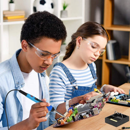 Electric Soldering Iron 80W Welding Gun Tool Kit Heat Pencil Repair Tools Adjustable Temperature Replaceable Soldering Iron Head