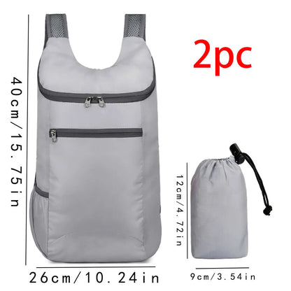 1pc Weekend Travel Bag, Foldable Waterproof Tear-resistant Lightweight Backpack, Large Capacity Travel Business Backpack, Sports - Smarsty