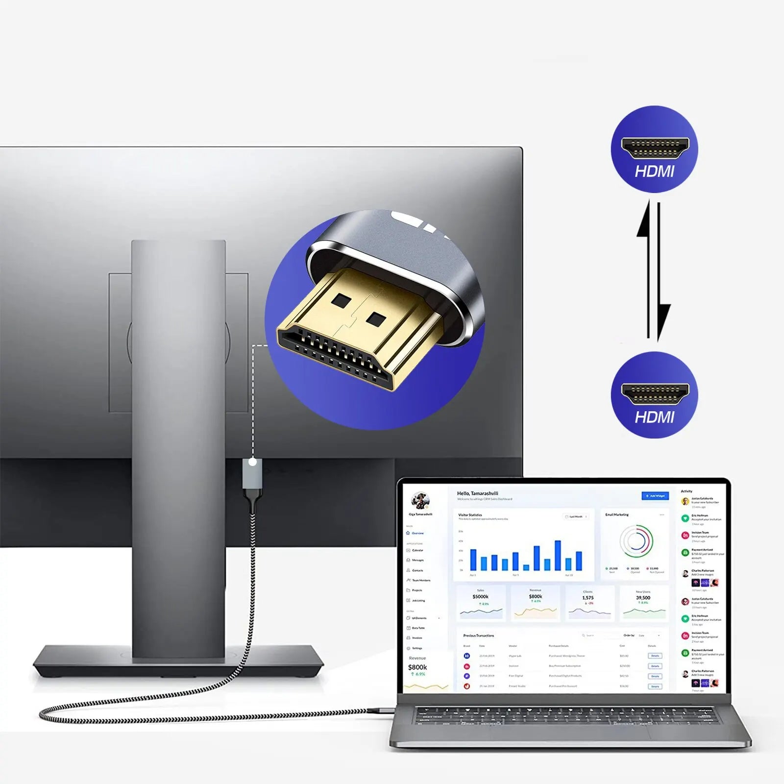 NIERBO HDMI 2.0 Cable 4K High Speed for Gaming - Smarsty