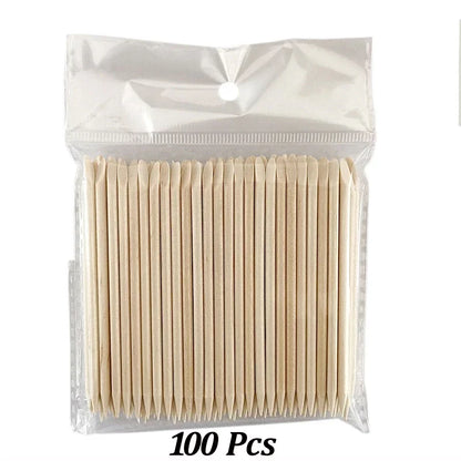 Wood Cuticle Pusher Sticks for Gel Polish Removal - Smarsty