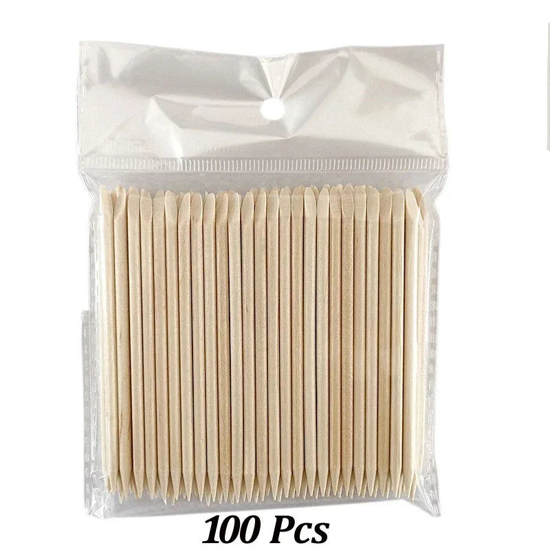 Wood Cuticle Pusher Sticks for Gel Polish Removal - Smarsty