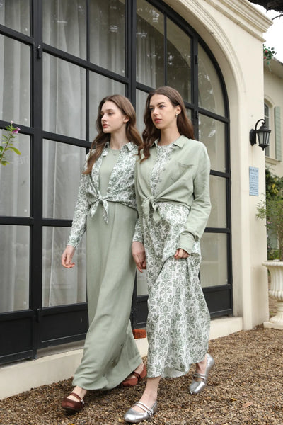 AS 2025 spring summer linen shirt + dress collection high quality print linen and knitting cardigan woman outfit - Smarsty