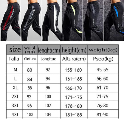 Men Sport Pants Running Pants With Zipper Pockets Soccer Training Jogging Sports Trousers Fitness Football Leggings Sweatpants - Smarsty