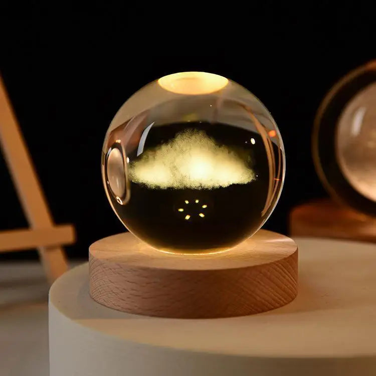 3D Crystal Galaxy Night Light for Home Decor - Smarsty