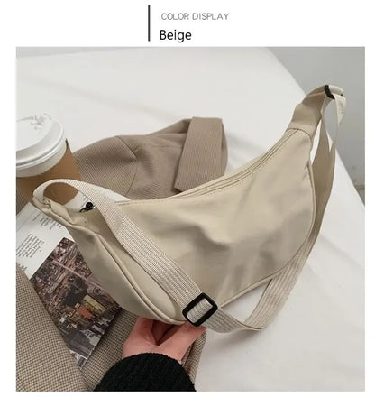 Women Backpack PU Leather Crossbody Bag With Zipper - Smarsty