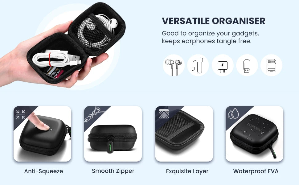 UGREEN Shockproof Waterproof Earphone Case for AirPods - Smarsty