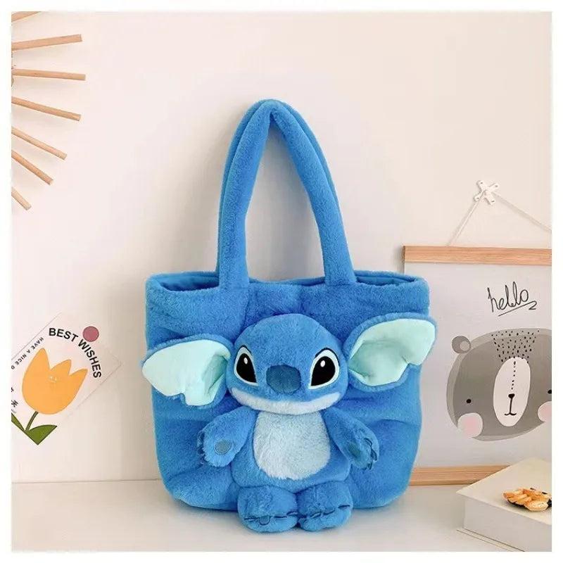 Disney Stitch Plush Shoulder Bag Cute Strawberry Bear - Smarsty