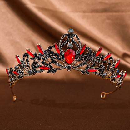 Baroque Crystal Tiara for Women Elegant Bridal Accessory - Smarsty
