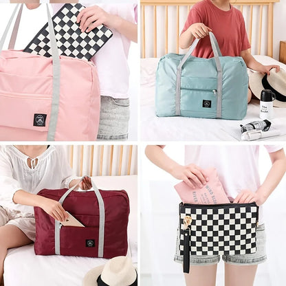 Foldable Large Capacity Travel Bag With Expandable Design - Smarsty