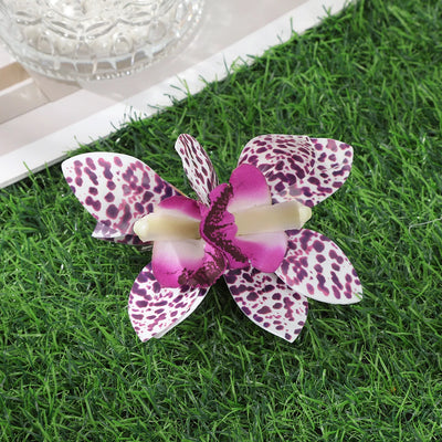 Bohemian Orchid Flower Hair Clips for Weddings - Smarsty