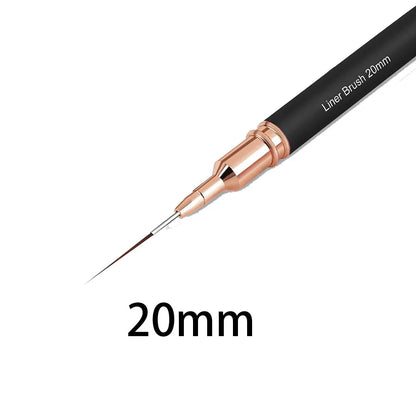 Black Nail Art Liner Brushes for Precision Design - Smarsty