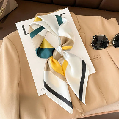 Luxury Silk Satin Scarf for Women with Sun Protection - Smarsty