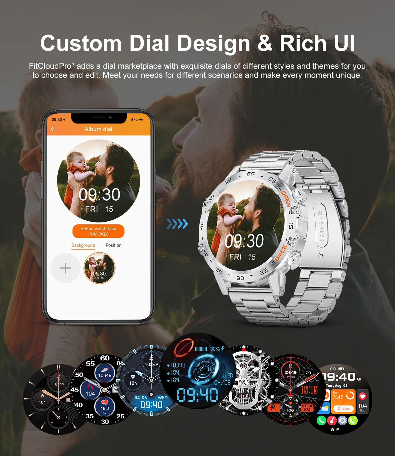 LIGE 1.39 Inch Bluetooth Smart Watch for Men - Smarsty