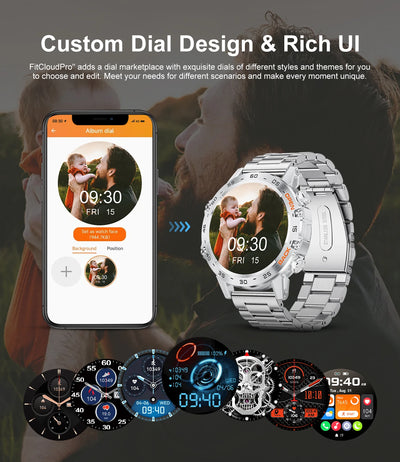 LIGE 1.39 Inch Bluetooth Smart Watch for Men - Smarsty