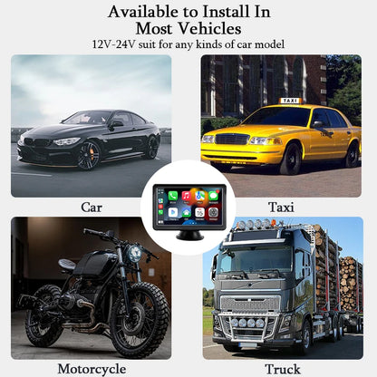 7 Inch CarPlay Android Auto Multimedia Receiver With Touch - Smarsty