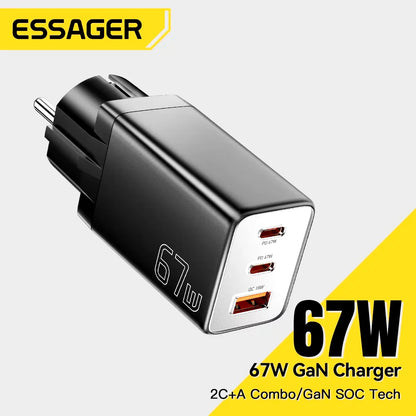 GaN USB C Charger 67W 45W Fast Charging For iPhone - Smarsty
